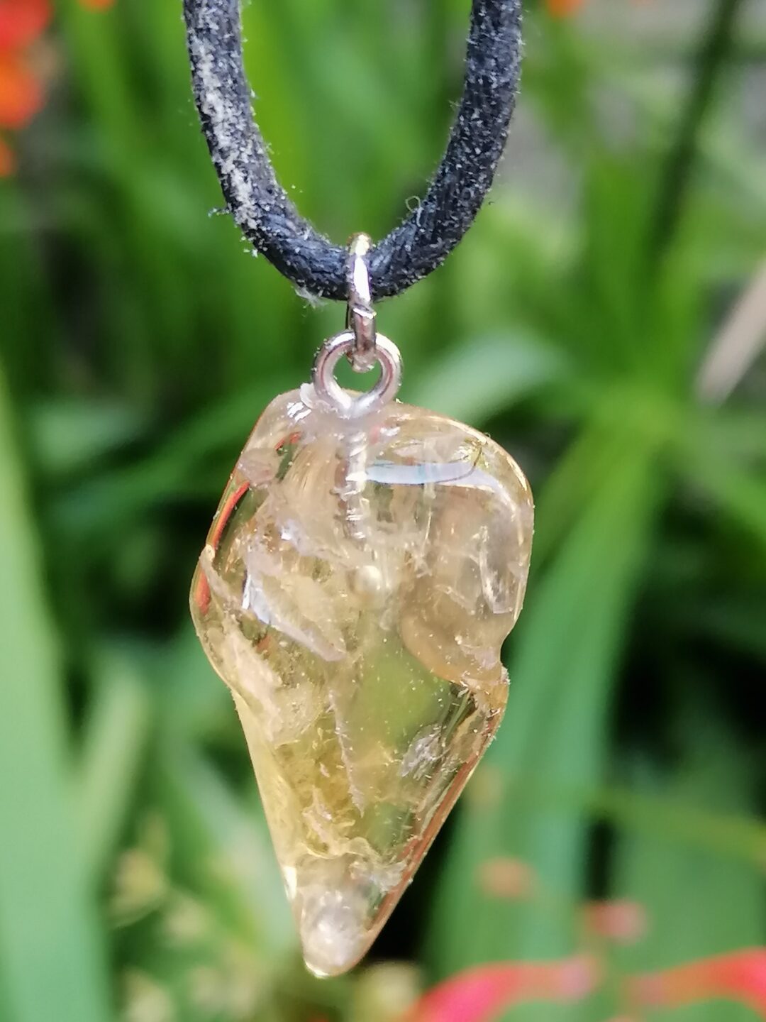 pendentif en citrine brute naturelle – Image 2